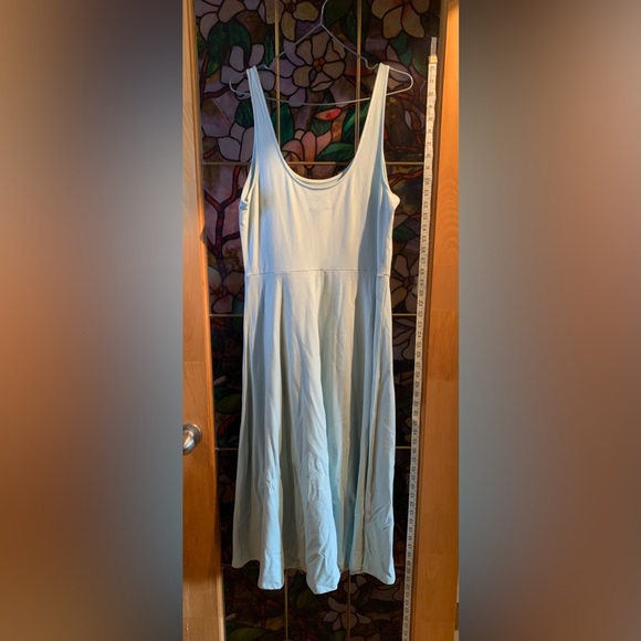 New! Mint green women’s medium stretchy a-line summer dress. - Picture 3 of 3